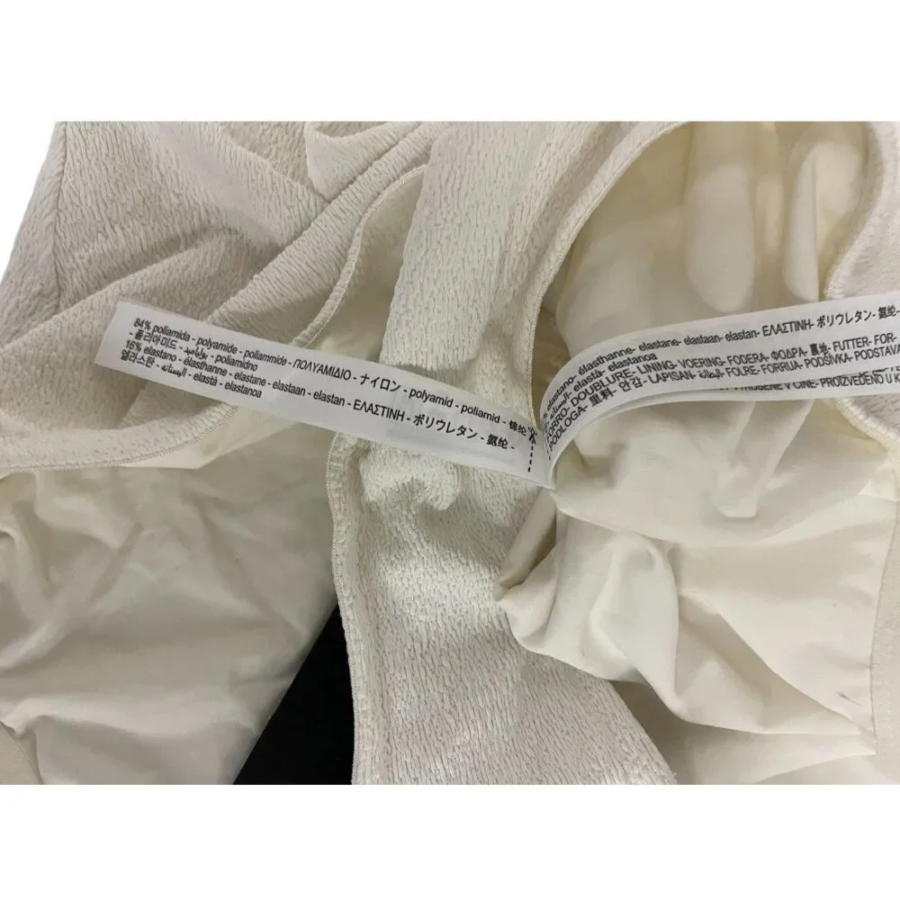 Massimo Dutti Women Swimsuit XS White Halter One Piece Open back 5123/555 NWT - Picture 13 of 16